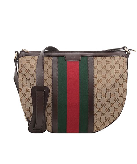 gucci canvas cross body bag